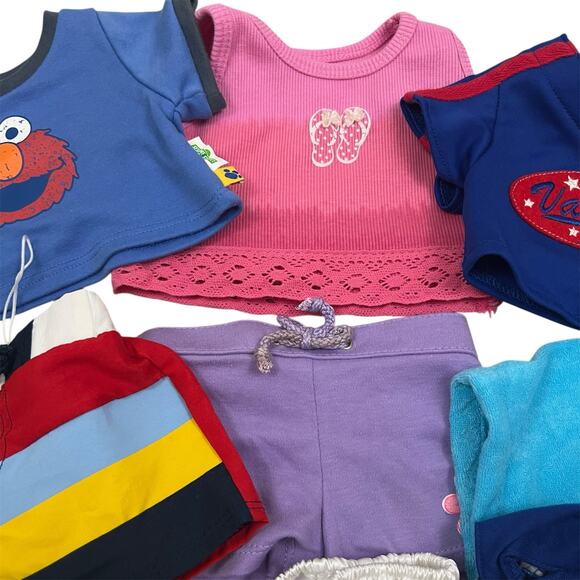 Lot of Build A Bear Clothing Outfits - Shirts, Shorts, Shoes, Hat - Girl and Boy - Picture 3 of 6